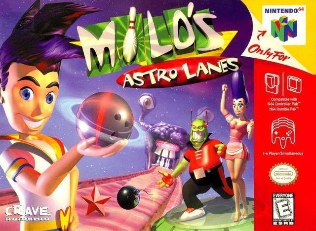 Milo's Astro Lanes (USA) Game Cover